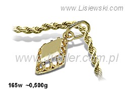 ZŁOTY WISIOREK ZAWIESZKA - SYMBOL ELEGANCKIEGO STYLU - 165w - 1