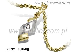 ZŁOTY WISIOREK - ELEGANCKI PREZENT OD LISIEWSKI - 297w - 1