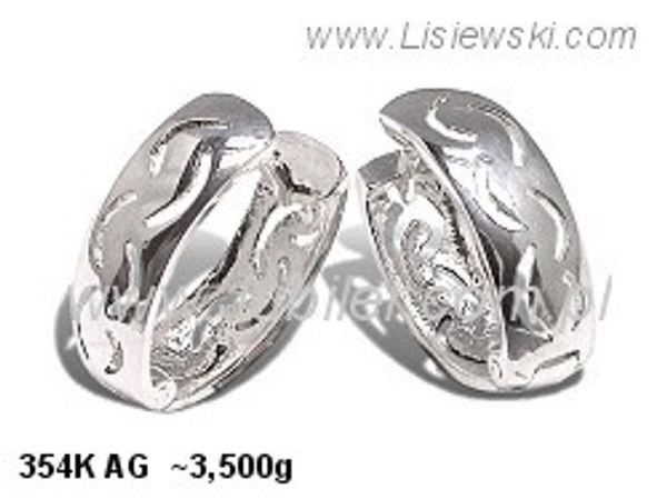 Kolczyki srebrne cyrkonie biżuteria srebro 925 - 354kag