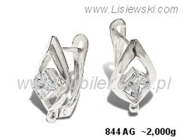 Kolczyki srebrne z cyrkoniami biżuteria srebrna 925 - 844ag