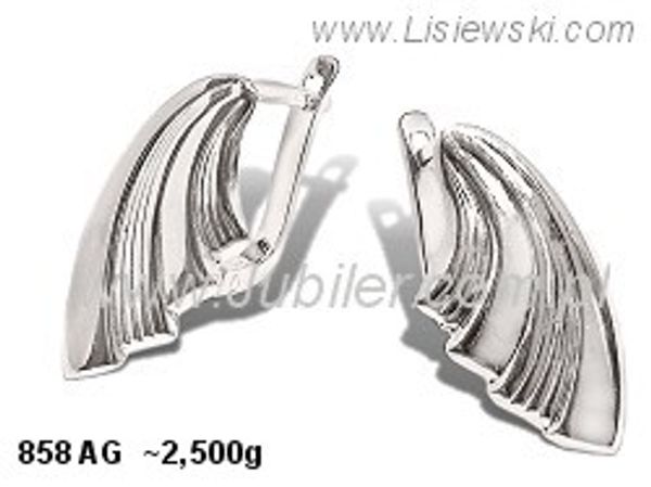 Kolczyki srebrne cyrkonie biżuteria srebro 925 - 858ag