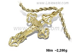 ZŁOTY KRZYŻYK 14K - SYMBOL CODZIENNEJ ELEGANCJI - 98m - 1